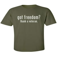 Imate slobodu? Hvala majicu kratkih rukava veterana za odrasle