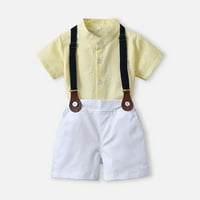 Odeerbi Toddler Dvodijelni set Boys Formalno odijelo Gospodin Školsko uniformno odijelo Baby Ljeto odijelo