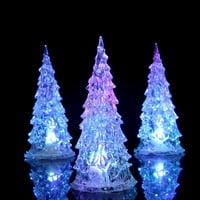 Cuoff Decor Decor Zidni dekor kupaonica Dekor šarene akrilne božićne stablo noćno svijetlo šareno noćno