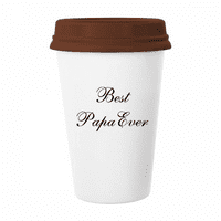 Najbolja papa ikad citat Art Deco modna šolja kava pijenje staklo Pottery CERAC kup poklopac