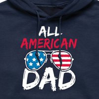Instant poruka - svi američki tata - Muški pulover s kapuljačom s kapuljačom