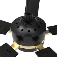 Carro Appleton Smart Stropni ventilator sa daljinskim kompletom, crni finiš