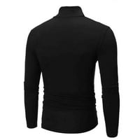Keusn mužjak zima toplo visokog ovratnika Modna termalna rublja Muškarci Basic Plain T Majica Bluza