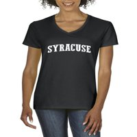 Arti - Ženska majica V-izrez kratki rukav - Syracuse New York