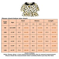 Paille Toddler Line životinjske otiske haljine Ležerne haljine za odmor Leopard Ispis pada