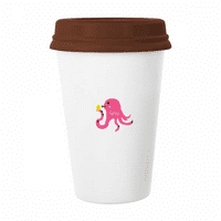 Octopus jaje lijepo stvoriti šolju kafe pijenje staklo Pottery CEC CUP poklopac