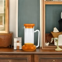 Elle Decor Bedside Pitcher set 32-unce karafe sa čašicom, Tumbler parovi kao poklopac izrađen od borosilikatnog