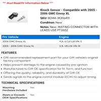 Knock senzor - kompatibilan sa - GMC envoy XL