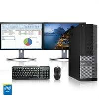 Obnovljena Dell Optiple Desktop računar 2. GHZ Core Quad Tower PC, 4GB, 160 GB HDD, Windows Home X64,