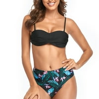 Ženski plus Size Size Spuit visokog struka Monokini Ljetni kupaći kostimi Push Up kupaći kostimi Kupaonice