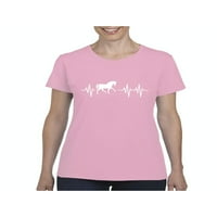 Ženska majica kratki rukav - Konji za jahanje konji