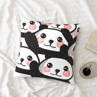 Dekorativni jastuk za bacanje Pandas Zoo Bear Couch Sofa Dekorativni pleteni jastuci za dnevnu sobu