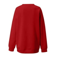 Ženska modna labava dugih rukava bluza za bluzu za božićne tiskanje TOWS Hot8SL4488955