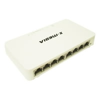 Port Gigabit Fast Ethernet prekidač, bijeli