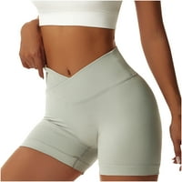 Finelylove joga kratke hlače s džepovima za žene biciklističke kratke hlače žene visoki struk rast yoga