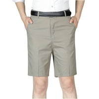 Ležerne kratke hlače za muškarce predimenzionirani fit dugme sa patentnim zatvaračem Čvrsta boja Micro