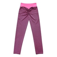 Iopqo joga hlače Ženske vježbe gamaše fitness sportski trčanje joga atletske hlače ružičaste s