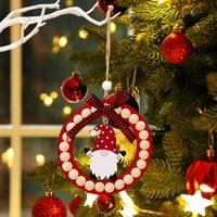 Privjesak za drvo sprifallbaby božićno drvo, GNOME okrugli oblik viseći ukrasi festival zanata za kućne ukrase