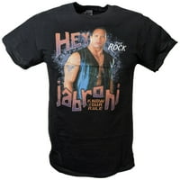 Rock znaju vašu ulogu Jabroni WWE MENS Crna majica 4xl