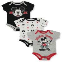 Disney Mickey Mouse BABY Boys 'Varsity BodySuits - siva Multi, - mjeseci