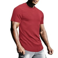 Hoksml Sparkly Tops, Muškarci Ležerne prilike Majica Pulover pulover sa čvrstim okruglim vratom Osnove