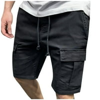 GUZOM Muški i veliki muški kratkim hlačama - Trendy Ležerne sa džepom hlača za manje crne veličine XL