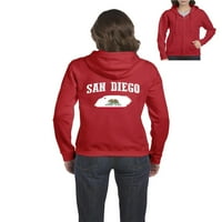 - Ženska dukserica pulover punog zip - San Diego