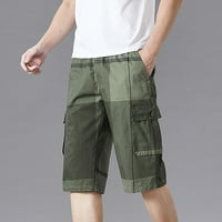 Ljetni radovi odjeću Obrežene hlače za muške tanke predimenzionirane u trendovim otisnim modnim muškim