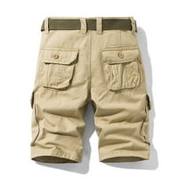 Ausyst Cargo Hlače hlače za muškarce Ljetni na otvorenom modni džep patentni patentni patentni pantaloni