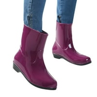 Puawkoer žene cipele s kratkim kišnim čizmama za žene za gležnjeve vodootporne kiše klizanje na vrtnoj gumima cipele