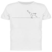 Capoeira jedno umjetnička linija majica-majica -image by shutterstock, muško 3x-velika