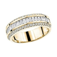 14k pozlaćeni ring ring-ringgold trostruki rinestone prstenovi žene modni puni dijamant circon prsten
