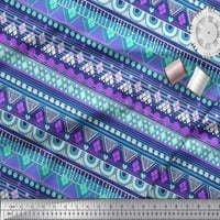 Soimoi pamučna voija tkanina Aztec geometrijska dekor tkanina tiskano dvorište široko