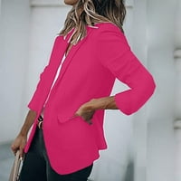 Ženska modni kaput modni casual solid boja rever odijelo mala jakna