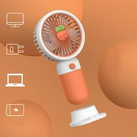 Fancy Prijenosni mini ručni ventilatorski ventilatorski ventilator hlađenja Hlađenje USB punjive narančaste
