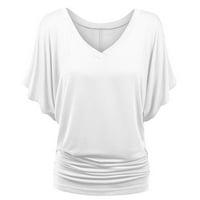 Leylayray bluza za žene Žene Modni Ljetni rukav Ležerne prilike od punog majica The bluza bijela XL