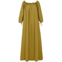 Twifer Ležerne haljine za žene Women Plus Veličina dnevno Ležerne prilike otvoreno rame Vintage Labavi