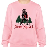 Santa-Squamch dukserica unise 3x-velika ružičasta
