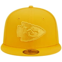 Muška nova Era Gold Kansas City Chiefs Color 59Fifty ugrađeni šešir