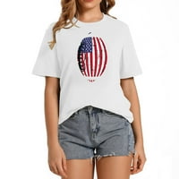Američka zastava fudbal Patriotic za muškarce Modne ženske majice za žene - grafičke make kratke rukave