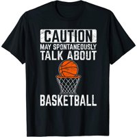 Oprez može razgovarati o majici košarke Funny košarkaš
