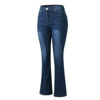 Jean pantalone za žene Sedam dame vikend kratke ženske traperice Micro Flare Hlače srednje struk traperice
