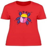 Šarene bug doodle crtane majice žene -Image by shutterstock, ženska mala