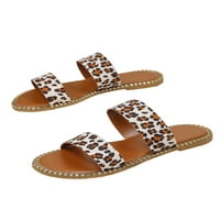 Gomelly sandale za žene ravne sandale Dvije remenske slajdove Sandale Ljetna plaža slađaju Ležerne papuče