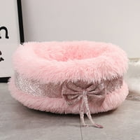 Luksuzni luksuzni ukras za luffne kocke Kreveti Kuća Mekana dugačka plišana korpa jastuka Cat Bed Cat