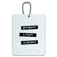 Grafika i više mira Love Clarinet ID kartice prtljage