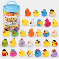 Gumene patke igračke za kupanje za mališane 1-3, asortirane patke za kupanje Soft Baby Bazen Igračke Rođendani pokloni