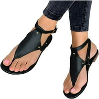 Sandale za žene Ležerne ljeto, ženske rezovene za rezanje za rinestone Zip Up Sandale Open TOE STAN
