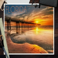 Destin, Florida, pristanište i zalazak sunca