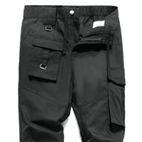 Muške hlače Elastične strugove za struku Multi-džepne hlače otporne na habanje Otisci s vještim ventilatorima